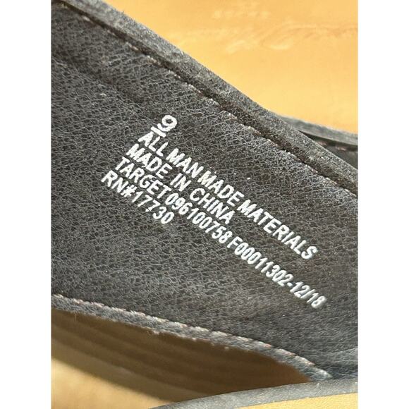 Universal Thread Aiden Wedge Gray Block Heel Huarache Mules Women's Size 9 - Picture 4 of 8